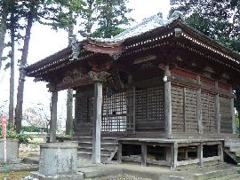 神宮寺：右斜め正面から見た観音堂と向拝