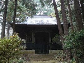 西念寺の境内高台に造営された太子堂