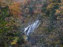 袋田の滝：遠景
