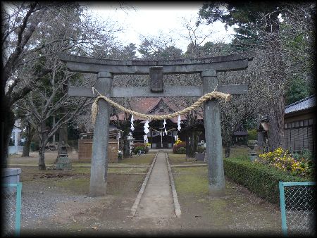 五所神社：文化財指定されている石鳥居