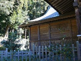 筑波山神社拝殿背後の幣殿